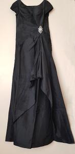 Zijde jurk, Maat 38/40 (M), Verzenden, Zwart, Nieuw