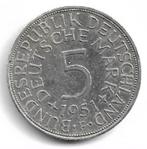 Duitsland 5 Mark 1951 F, Postzegels en Munten, Munten | Europa | Niet-Euromunten, Verzenden, Duitsland