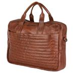 Presly&Sun - Curtis - Leren Laptoptas 15'' KL-Tan, Computers en Software, Laptoptassen, Ophalen of Verzenden, 15 inch, Nieuw, Aktetas