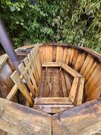Houten Hottub / Buitensauna, Tuin en Terras, Bubbelbaden en Hottubs, Ophalen, Gebruikt, Trap, Inbouw