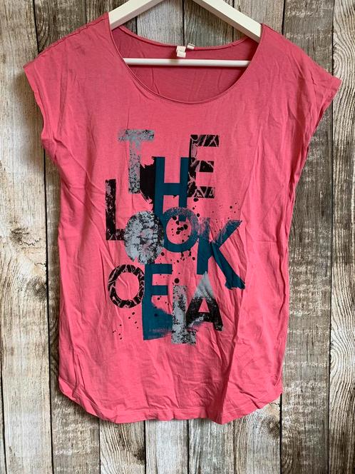 Roze leuk shirt van Q/S (Maat M), Kleding | Dames, T-shirts, Gedragen, Maat 38/40 (M), Roze, Korte mouw, Verzenden