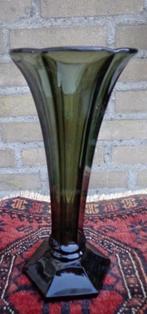 Origineel rookglas vaas uit de Art Deco Periode, Ophalen