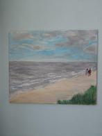 Strandgezicht op doek geschilderd gesigneerd, Ophalen
