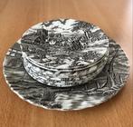 Myott Royal Mail  Vintage gebakschaal met 8 gebaksbordjes, Ophalen