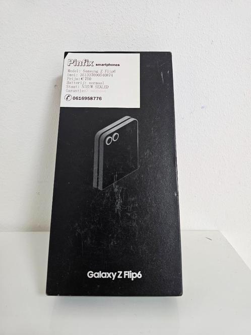 Samsung Z Flip 6 | 512GB | zwart| NIEUW, Telecommunicatie, Mobiele telefoons | Toebehoren en Onderdelen, Nieuw, Samsung, Overige typen