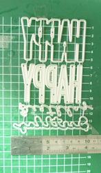 Snijmal Happy Birthday, Hobby en Vrije tijd, Kaarten | Zelf maken, Ophalen, Nieuw, Overige thema's, Pons of Mal