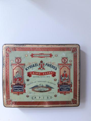 cigarettenblikje (egypte) vintage. Apis beschikbaar voor biedingen