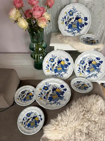 Spode Blue birds 8 x borden izgst beschikbaar voor biedingen