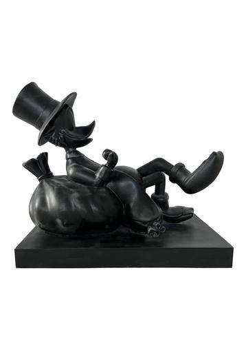 OHNO - Sculptuur Dagobert Duck - Zwart - Glasvezel beschikbaar voor biedingen