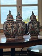 Koninklijke Tichelaar Makkum Dekselvazen Set, Antiek en Kunst, Antiek | Keramiek en Aardewerk, Ophalen