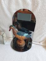 Leuke Eend op Spiegel Plateau - Decoratief, Ophalen of Verzenden, Gebruikt