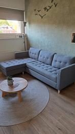 GRATIS 3 zits grijze bank met chaise longue, Ophalen, Gebruikt, Hout