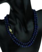 Lapis Lazuli edelsteen ketting dames 14k slot goud vintage, Ophalen of Verzenden, Goud, Ketting, Met edelsteen