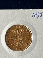 Gouden tientje 1875, Postzegels en Munten, Munten | Nederland, Goud, Overige waardes, Ophalen of Verzenden, Koning Willem III