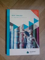 Recht - Editie 2021 - Sarphati, Ophalen of Verzenden, Zo goed als nieuw, Overige niveaus, Economie