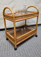 vintage rotan trolley/barkart/serveerwagen, Ophalen, Huis en Inrichting