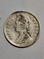 India 2 annas 1895, Zilver, Losse munt, Verzenden, Zuid-Azië