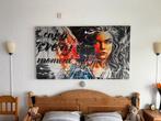 Groot, ixed art, canvas 'Enjoy Every Moment', Antiek en Kunst, Kunst | Schilderijen | Klassiek, Ophalen