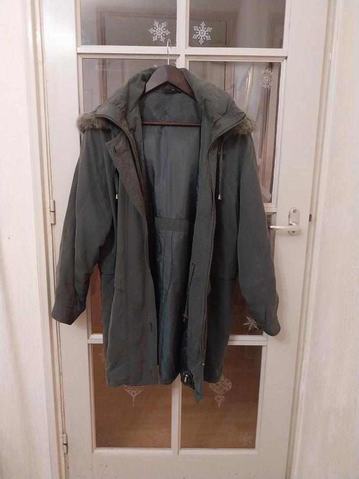 Vlotte dames jas., Kleding | Dames, Jassen | Winter, Zo goed als nieuw, Maat 46/48 (XL) of groter, Groen, Ophalen of Verzenden