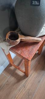 Houten lepel waxinelicht houder, Ophalen of Verzenden, Rond, 50 tot 100 cm, Minder dan 50 cm