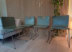 4x ikea bernard stoel zacht groen leer, Huis en Inrichting, Gebruikt, Overige kleuren, Leer, Ophalen of Verzenden