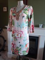 K-Design K design zacht oranje bloemen jurk M gratis verz, Kleding | Dames, Jurken, Maat 38/40 (M), K-design, Verzenden, Oranje