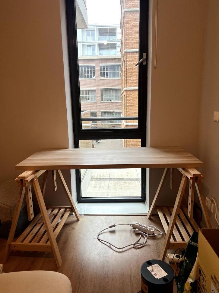 IKEA LAGKAPTEN Desk (14060), Trestle Legs | Great Condition, Huis en Inrichting, Bureaus, Zo goed als nieuw, Bureau, In hoogte verstelbaar