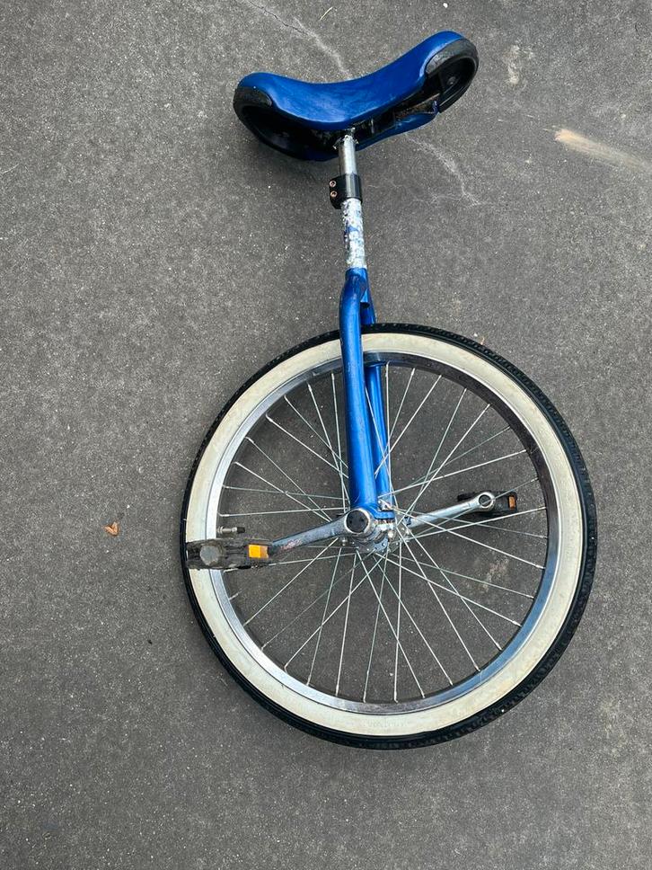 Blauwe Eénwieler - Gebruikt, Fietsen en Brommers, Fietsen | Eenwielers, Gebruikt, Ophalen