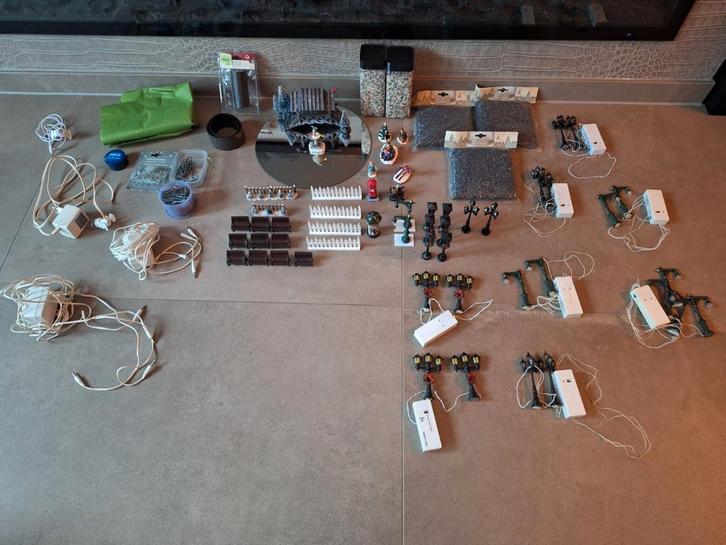 Lemax Kerstdorp Accessoires Set, Diversen, Kerst, Gebruikt, Ophalen of Verzenden