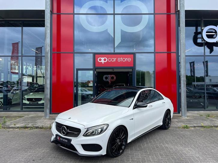 Mercedes-Benz C-klasse 450 AMG 4MATIC Panorama Burmester Mem, Auto's, Mercedes-Benz, Bedrijf, Te koop, C-Klasse, 360° camera, 4x4