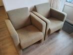 GRATIS  2 Fauteuils stof okergeel, Huis en Inrichting, Fauteuils, Ophalen, Gebruikt, 75 tot 100 cm, Stof