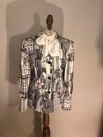 MONDI VINTAGE JASJE GREY/WHITE COTTON, Verzenden, Maat 42/44 (L), Zo goed als nieuw, Jasje