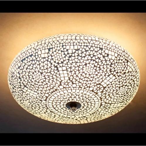 Verschillende Oosterse glasmozaiek plafonnaire plafondlamp, Huis en Inrichting, Lampen | Plafondlampen, Nieuw, Glas, Metaal, Ophalen of Verzenden