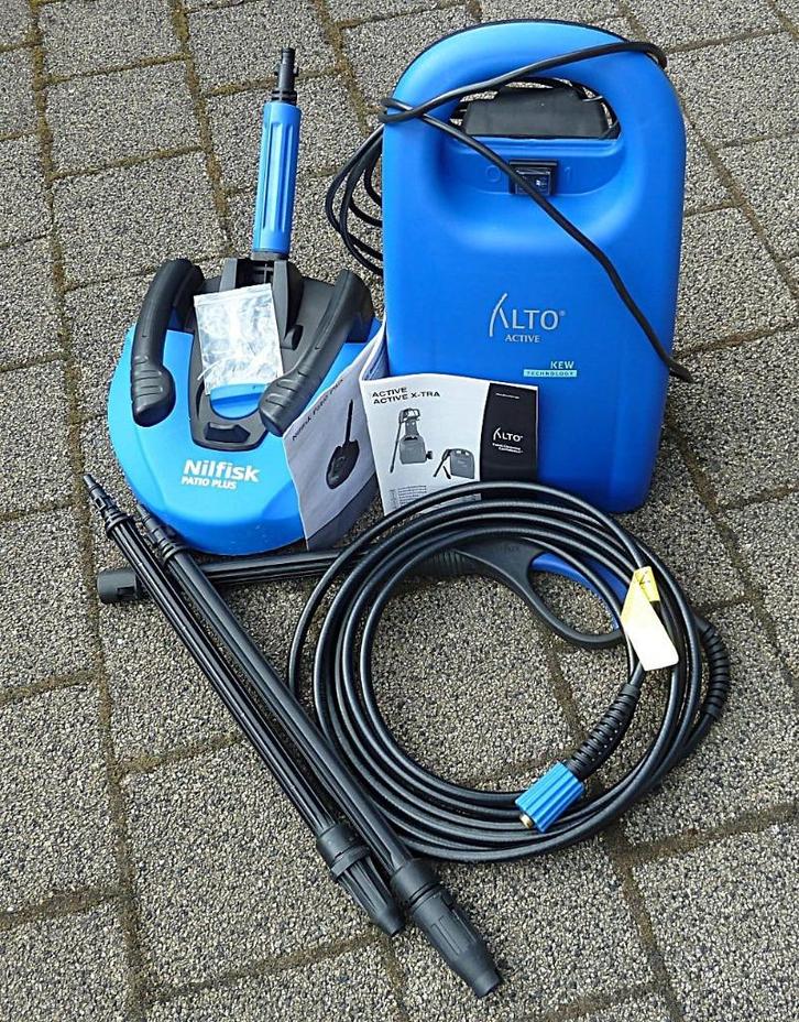 Hogedrukreiniger, patiocleaner en riool-/buizenreiniger, Tuin en Terras, Hogedrukreinigers, Zo goed als nieuw, Elektrisch, Ophalen