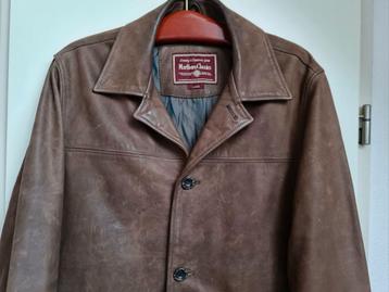 Marlboro Classics herenjas leer bruin vintage maat L top
 beschikbaar voor biedingen