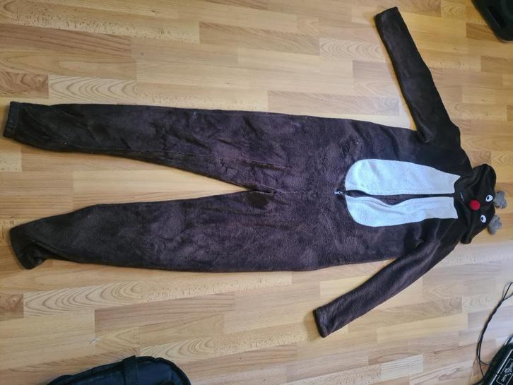 Rendier pyjama, Kleding | Dames, Pyjama's, Zo goed als nieuw, Maat 38/40 (M), Ophalen of Verzenden