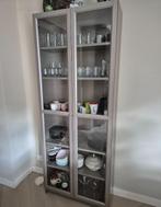 IKEA Billy kast met Oxberg deuren in taupe metallic, Ophalen, Met deur(en), 200 cm of meer, 50 tot 100 cm