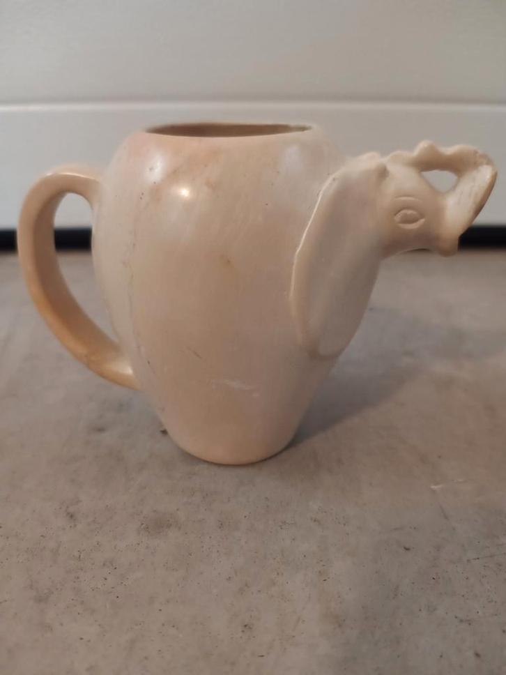 Kisii Steen Olifant Kan - Keniaanse Kunst, Antiek en Kunst, Kunst | Niet-Westerse kunst, Ophalen of Verzenden