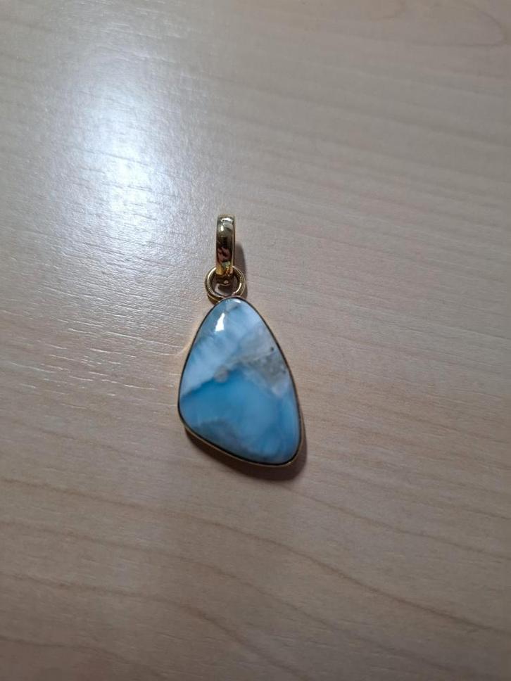 schitterende hanger larimar, Sieraden, Tassen en Uiterlijk, Edelstenen, Nieuw, Ophalen of Verzenden
