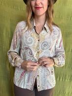 Vintage blouse, maat 38/40 - M/L - patroon - 90's, Maat 38/40 (M), Delmod, ,, Ophalen of Verzenden