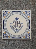 herdenkingstegel Juliana en Bernard 50 jaar huwelijk, Ophalen of Verzenden