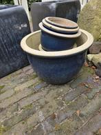 Bloempotten, blauw, Tuin en Terras, Ophalen, Tuin, Minder dan 30 cm, Minder dan 60 cm
