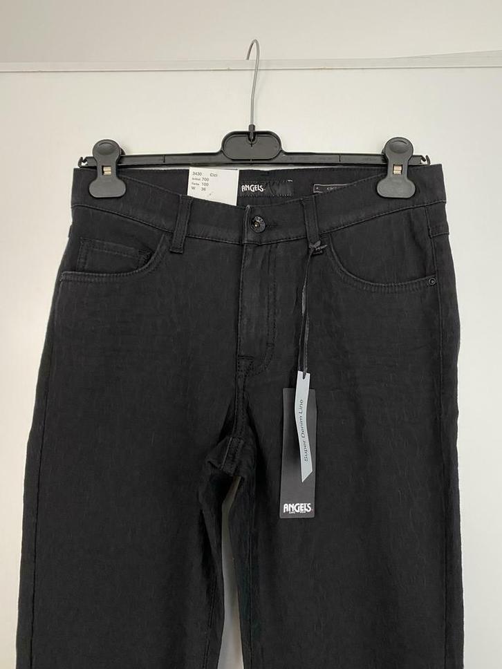 F1158 Nieuw: Angels Cici mt 36/38=S/M jeans broek L30 zwart, Kleding | Dames, Spijkerbroeken en Jeans, Nieuw, W28 - W29 (confectie 36)