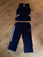 Adidas sportset blauw, Nieuw, Maat 42/44 (L), Zwart, Ophalen