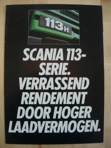 Scania 113 Serie Brochure ca 1989 beschikbaar voor biedingen