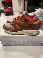 Air Max 1 Patta Dark Russet - Maat 42.5, Verzenden, Zo goed als nieuw, Bruin, Sneakers of Gympen