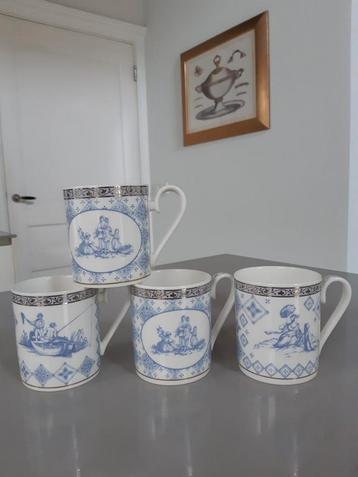 Mokken Villeroy en Boch Azurea, 4 beschikbaar in nieuwstaat  beschikbaar voor biedingen