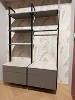 Mooie strakke wandkast met verlichting aan achterzijde, Ophalen, 100 tot 150 cm, 200 cm of meer, Ballerina