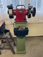 Creusen ameril op staander., Ophalen, Zo goed als nieuw, Minder dan 700 watt, Werkbankslijpmachine