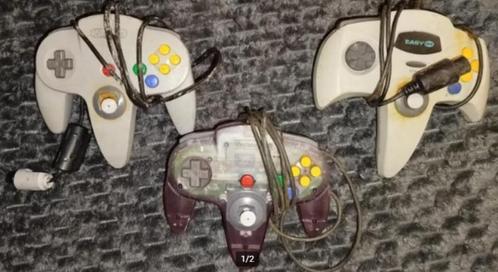 3 Stuks Nintendo 64 Controllers (Water Schade!? Opknappen!?), Spelcomputers en Games, Spelcomputers | Nintendo Consoles | Accessoires